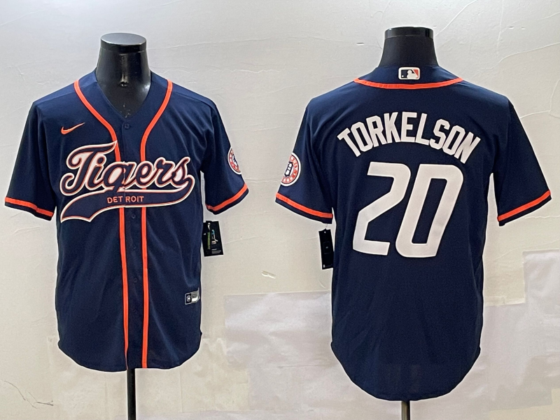 Men's Detroit Tigers Spencer Torkelson #20 Navy Jersey